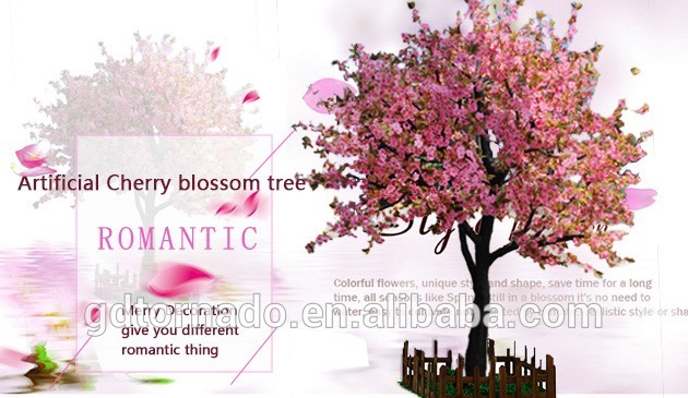 2017 China alibaba wholesale artificial cherry blossom trees fake indoor&outdoor cherry blossom tree for wedding decoration